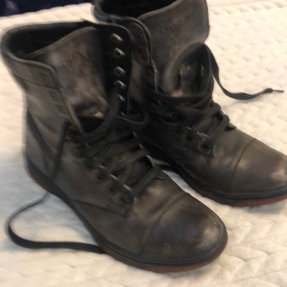 Diesel leather sport boots